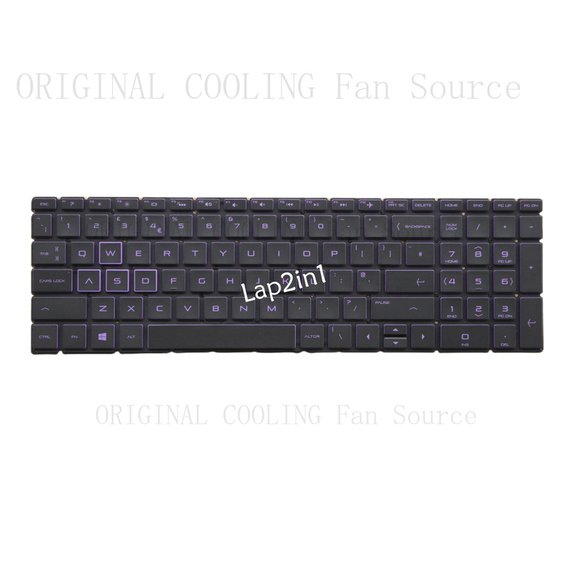 Gaming Keyboard Hp - R+ New UK Purple Backlit Keyboard