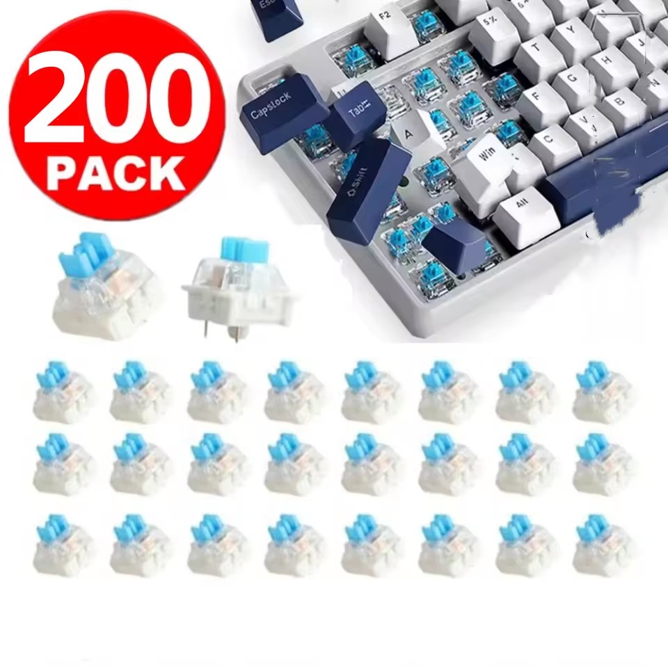 Keyboard Gaming Blue Switch - 10/30Pcs 3Pin Replacement Mechanical Keyboard Switch
