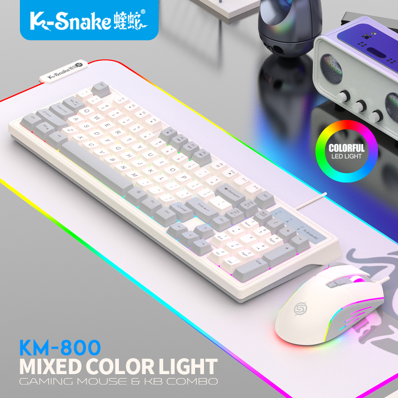 Gaming Keyboard Mouse Combo - KM‑800 Gaming Keyboard Mouse Combo 98Keys