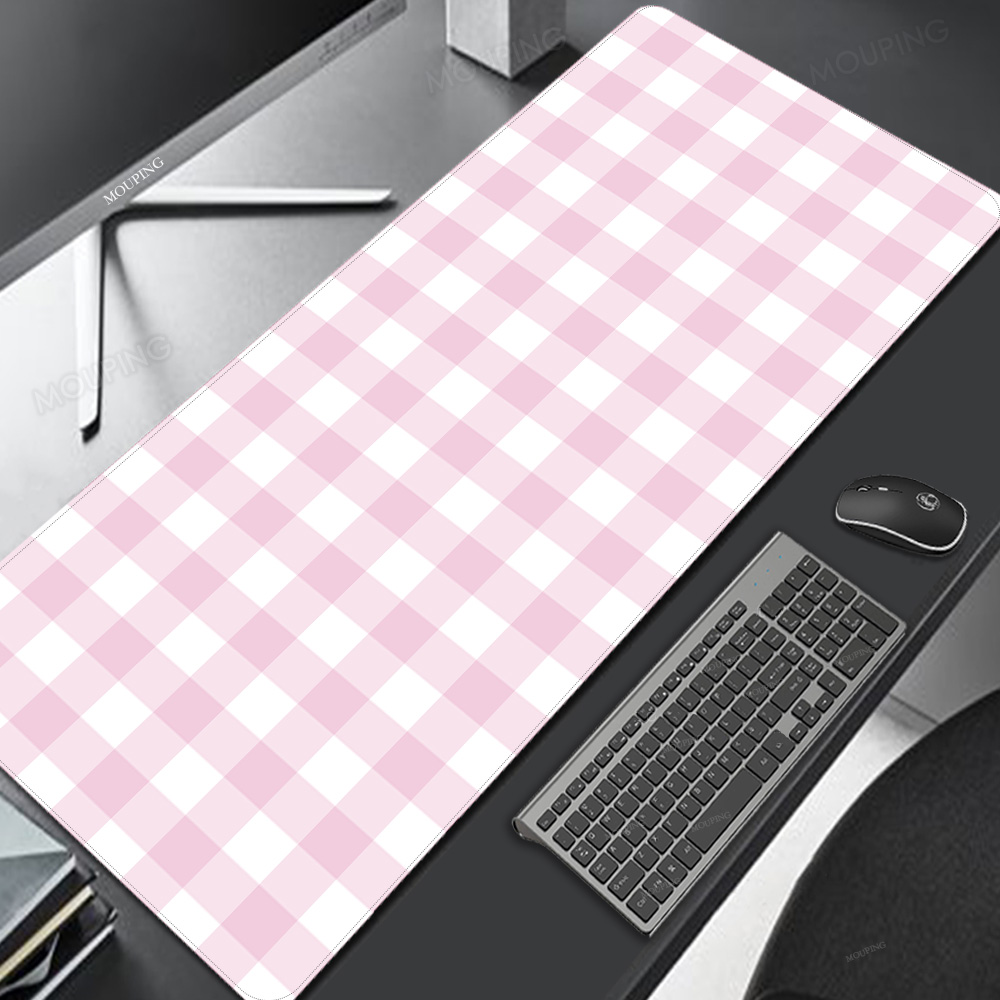 Pink Lattice Mouse Pad Kawaii  - Gaming Keyboard Mouse Combo review and price