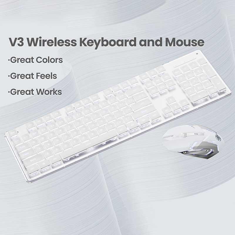 EWEADN V3 wireless Silent Offi - Gaming Keyboard Mouse And Headset Combo review and price