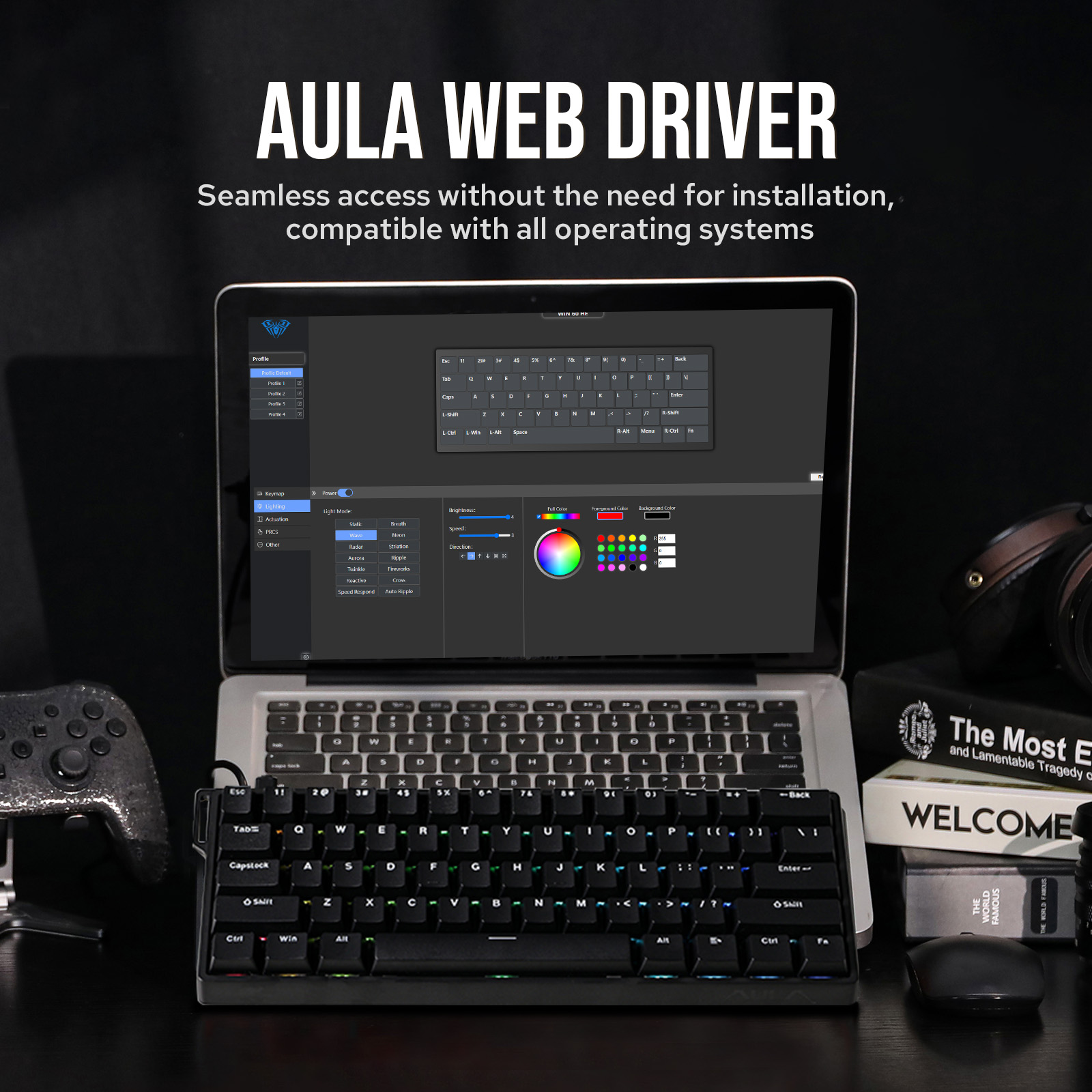 Custom AULA WIN60 HE WIN60 HE  - Gaming Keyboard Hall Effect Switches review and price