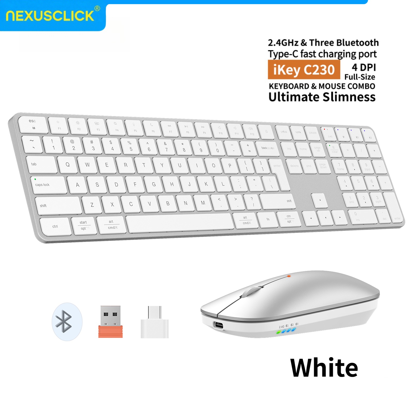 NexusClick Rechargeable Wirele - Gaming Keyboard Mouse Combo review and price