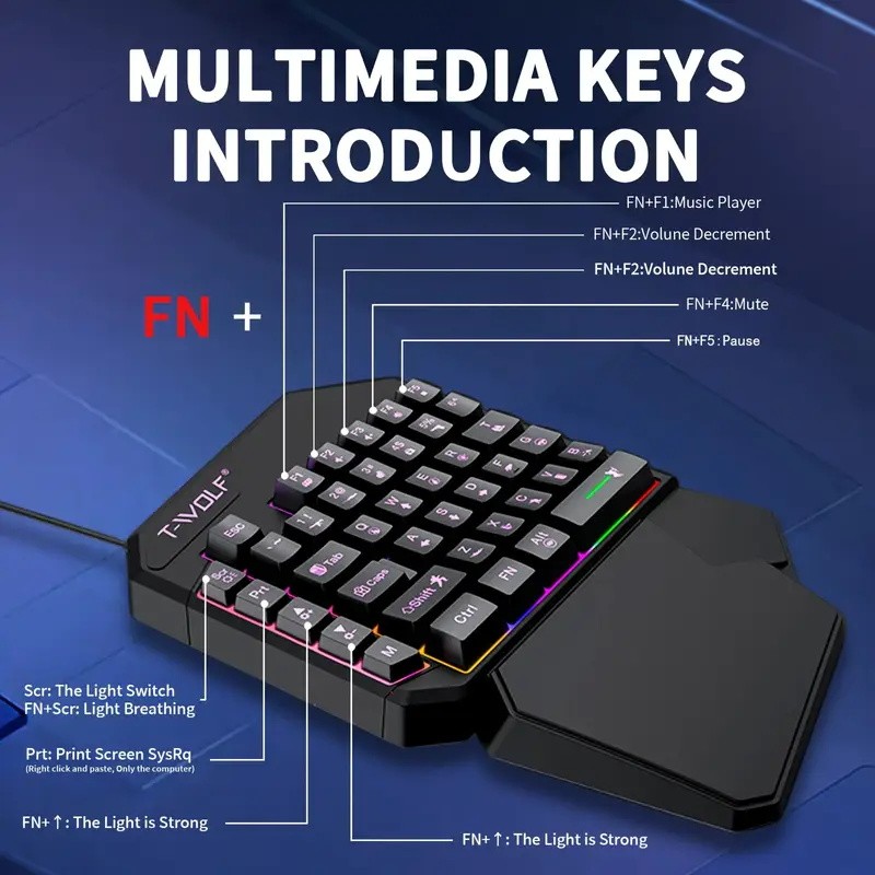FocusOnPC TF900 2-in-1 Mobile  - Gaming Keyboard Half review and price