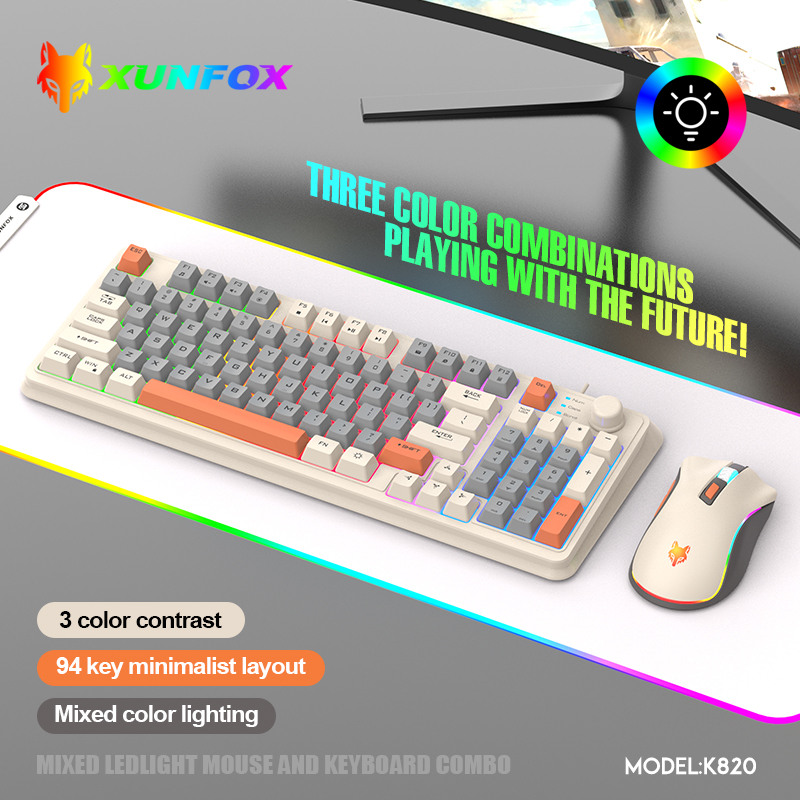 K820 USB Wired Game Keyboard M - Gaming Keyboard Mouse And Headset Combo review and price