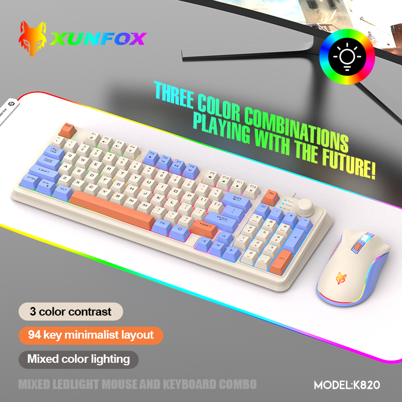 K820 USB Wired Game Keyboard M - Gaming Keyboard Mouse And Headset Combo review and price
