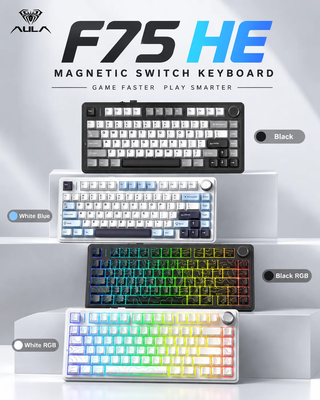 AULA F75 HE Magnetic Keyboard  - Gaming Keyboard Hall Effect Switches review and price