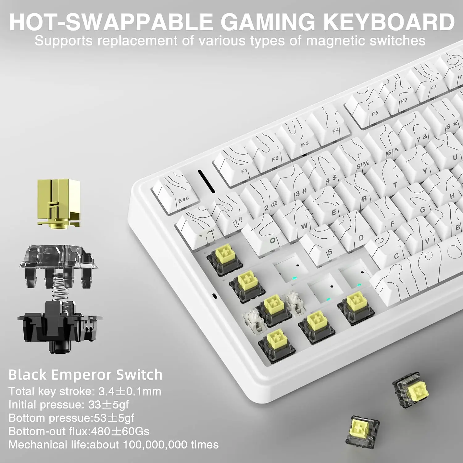 AULA F75 HE Magnetic Keyboard  - Gaming Keyboard Hall Effect Switches review and price