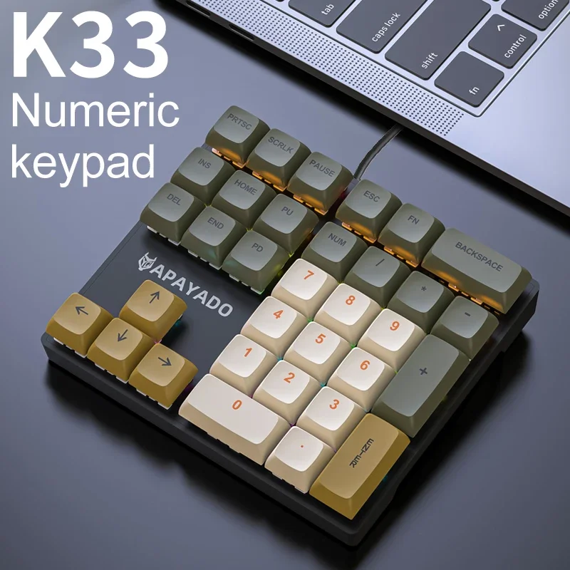 K33 Wired Mechanical Numeric K - Gaming Keyboard Half review and price