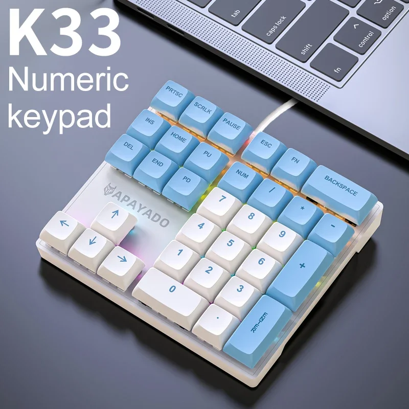K33 Wired Mechanical Numeric K - Gaming Keyboard Half review and price